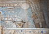 Pronaos, grande salle hypostyle, temple d'Hathor, Ier sicle aprs JC, Dendrah, commune et gouvernorat de Qena, Egypte.