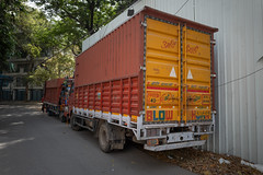Painted trucks // New Delhi India