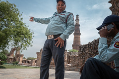Security Qutab Minar // New Delhi India
