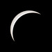 Solar eclipse of April 8, 2024, over Franklin, IN - waning crescent