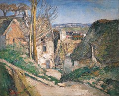 "La Maison du pendu" de Paul Cézanne  (exposition Paris 1874, Musée d'Orsay, Paris)