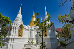 Royal cemetery at Wat Ratchabophit Sathitmahasimaram Ratchaworawihan in old town of Bangkok, Thailand