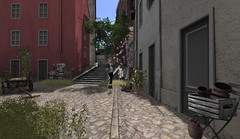 Kestrel explores the streets of Ravenna