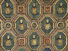 Stanza di Giuditta; Soffitto ligneo cinquecentesco con "l'impresa del crogiolo"