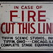 IN CASE OF FIRE CUT THIS LINE - TIFFIN SCENIC STUDIOS, INC. TIFFIN , OHIO - CHICAGO, ILL COMPLETE STAGE EQUIPMENT