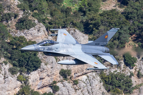 1605, Lockheed F-16C Romania Air Force @ Greece off airport