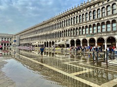 Venedig - Markusplatz unter Wasser