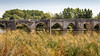 Spain - Valladolid - Simancas - Pisuerga river and medieval bridge