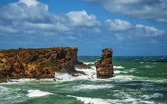 Seascape in Papoa, Cabo Carvoeira, Peniche.Portugal