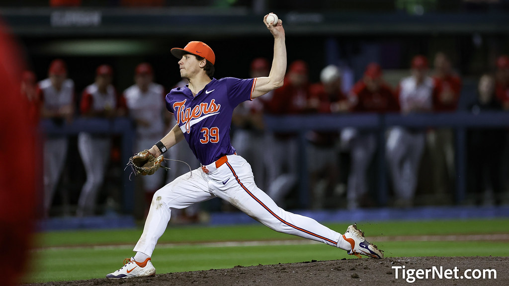 Clemson Baseball Photo of Ethan Darden and NC State