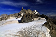 Mont Blanc massif from Punta Helbronner