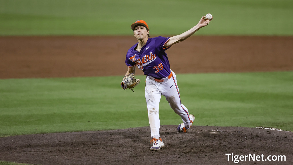 Clemson Baseball Photo of Ethan Darden and NC State