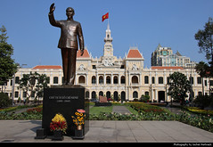 City Hall & Ho Chi Minh Statue, Ho Chi Minh City, Vietnam