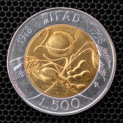 Italy 500 Lire 1998 20 Years IFAD