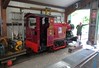Groudle Glen Railway, Isle of Man - Maltby stands inside the shed at Lhen Coan on the 26th July 2023