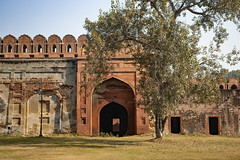 NEW DELHI, INDIA - JANUARY 27, 2024 Red Fort or Lal Qila residence of the Mughal emperors