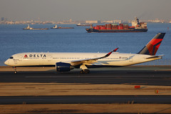 N502DN, Airbus A350-900, Delta Airlines, Tokyo Haneda