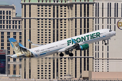 N715FR, Airbus A321ceo, Frontier Airlines, Las Vegas