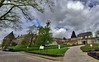 Dramatic Bad Bentheim Castle wide-angle, Germany