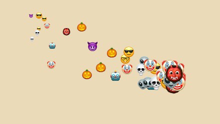 Bubbly Emoji Effect (mit microStudio)