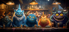 'Our Bartenders at the Watering-Hole Pub'