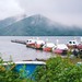 Swan boats in Hakone