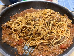 2024 113/365 4/22/2024 MONDAY - Son made Spaghetti for Dinner