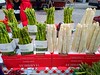 Austria - Vienna - Landstrasse - Market near Rochusgasse - Spargel (green and white asparagus)