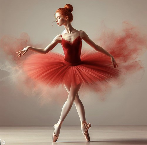 Ballerina In Red