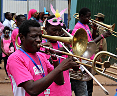 The trombone section, Kampala Festival