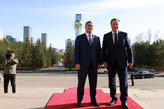 Foreign Secretary David Cameron visits Kazakhstan
