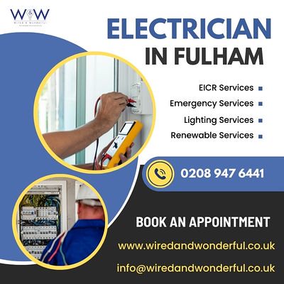 Hire an Expert Electrician in Fulham from Wired and Wonderful Ltd.