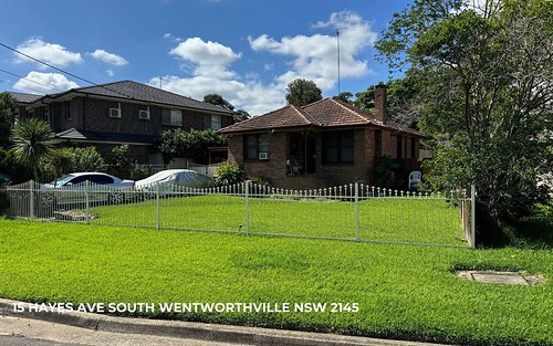 15 Hayes Avenue, South Wentworthville NSW 2145