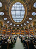 Public reading room of the recently renovated Bibliothque Nationale de France Richelieu in Paris