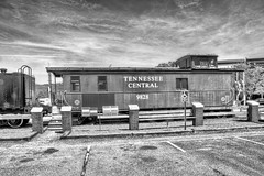 Tennessee Central Caboose 9828 (bw)