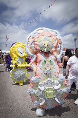 Jazz Fest 2024 - Day 4 - Uptown Warriors, 8th Ward Black Seminoles, and Young Generation Warriors Mardi Gras Indians