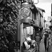 Pontocho Alley in black and white