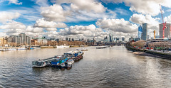 Thames Running Through Central London