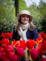 Mariëlle, Keukenhof 2024: Posing among the tulips