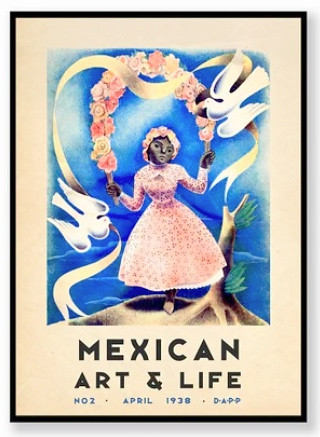 Vintage Magazine Cover Art Mexico Mexican Art and Life