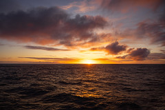 Sunrise heading to Antarctica.
