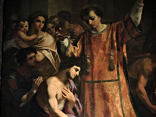 Chiesa di San Lorenzo in Fonte;  A.Camassei San Lorenzo battezza il suo carceriere Ippolito