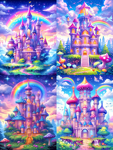 RAINBOW TOWER IMAGINATION STATION LIBRARY CASTLE MEMORY PALACE EMERALD SAPPHIRE AMETHYST LABYRINTH D