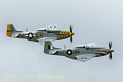 P-51 Mustang and CA-18 Mustang at Airshows Downunder, Shellharbour, NSW.
