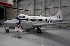 VP952 De Havilland DH.104 Devon C.2 of Royal Air Force preserved at the RAF Museum Cosford | EGWC 28/Feb/2024