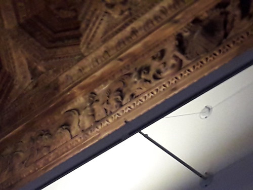 Detailed  carving, Coffered  Ceiling,    Ducal  Palace,  PLaza  de la Hora,  Pastrana,  Guadalajara,