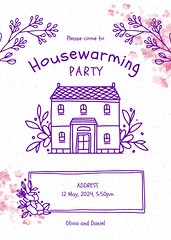Housewarming Invitations Card Design