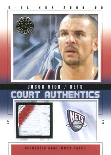 2004-05 E-XL - Court Authentics #JK Jason Kidd - Patch /70