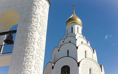 Russian Federation, Holy Moscow, Golden Cupola of Church of the Holy Equal-to-the-Apostles Prince Vladimir since 2023, Volokolamskoye Highway, Pokrovskoye-Streshnevo District. Православнаѧ Црковь.