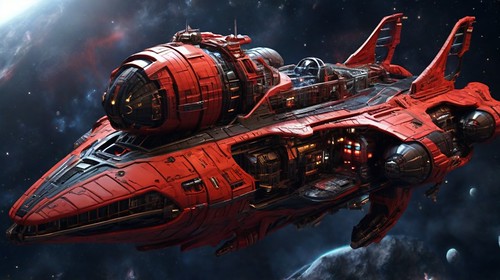 space pirate ship in space